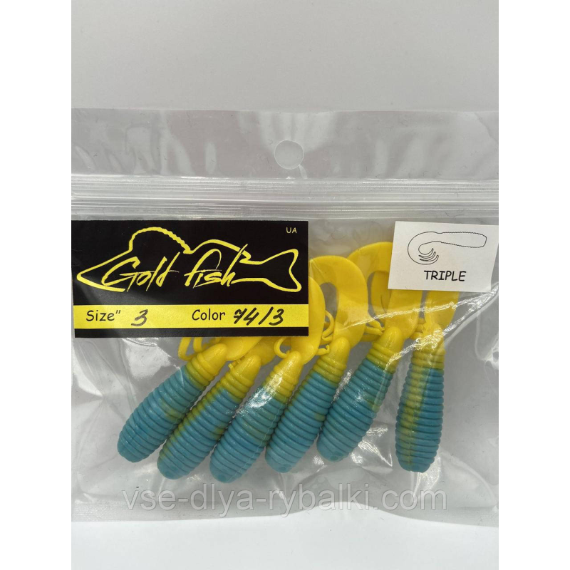 Силікон TRIPLE 3“ знімний “Gold fish“ color 74/3