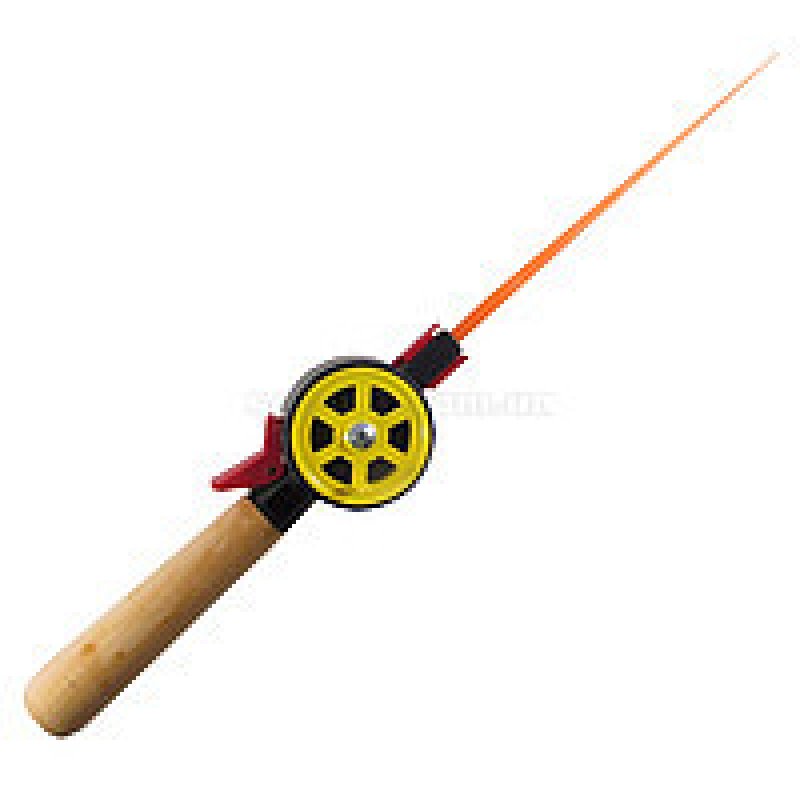 Вудка дерев“яна ручка із закритою котушкою