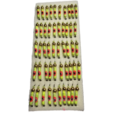 Мормишка вольфрамова салатова з точкою цвяхокулька золото 0,5 г