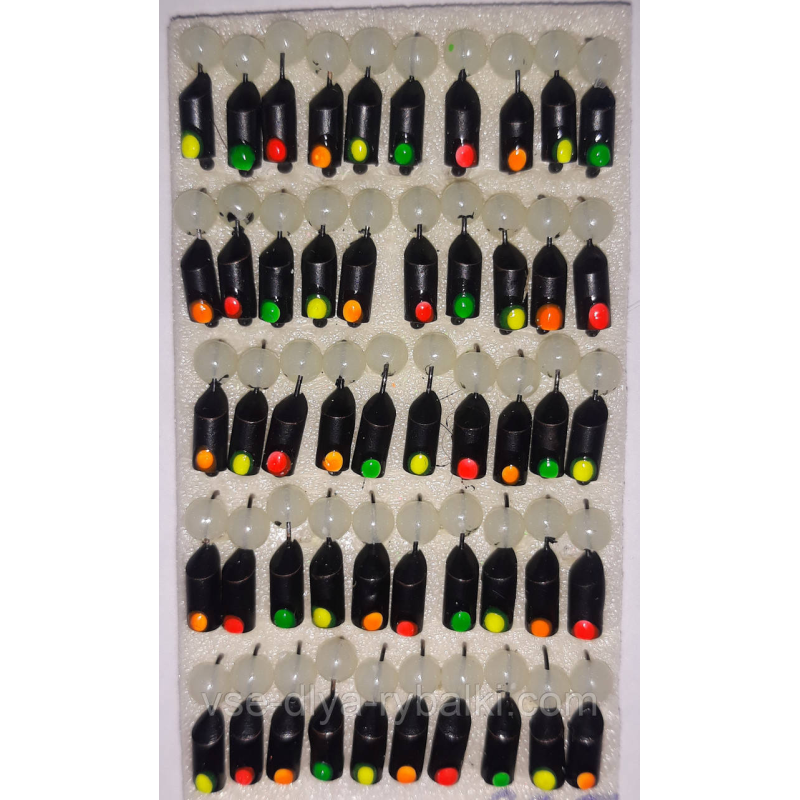 Мормилка вольфрамова цвяхирик із фосфорною намистиною 1 гм