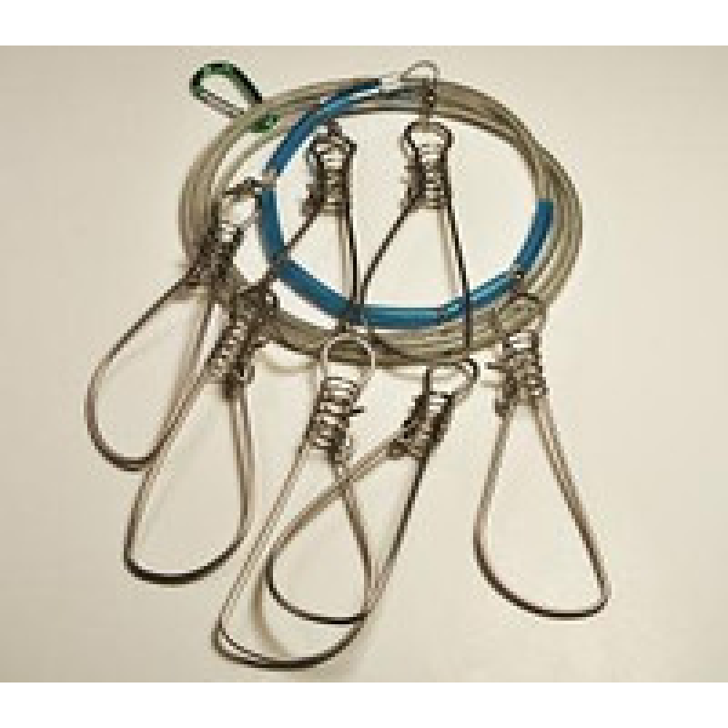 Кукан металевий на тросу 5 місць