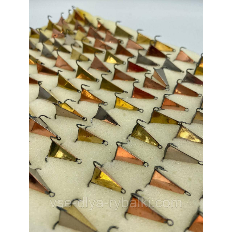 Драчик “тригранний“ срібло,золото, мідь ручна робота