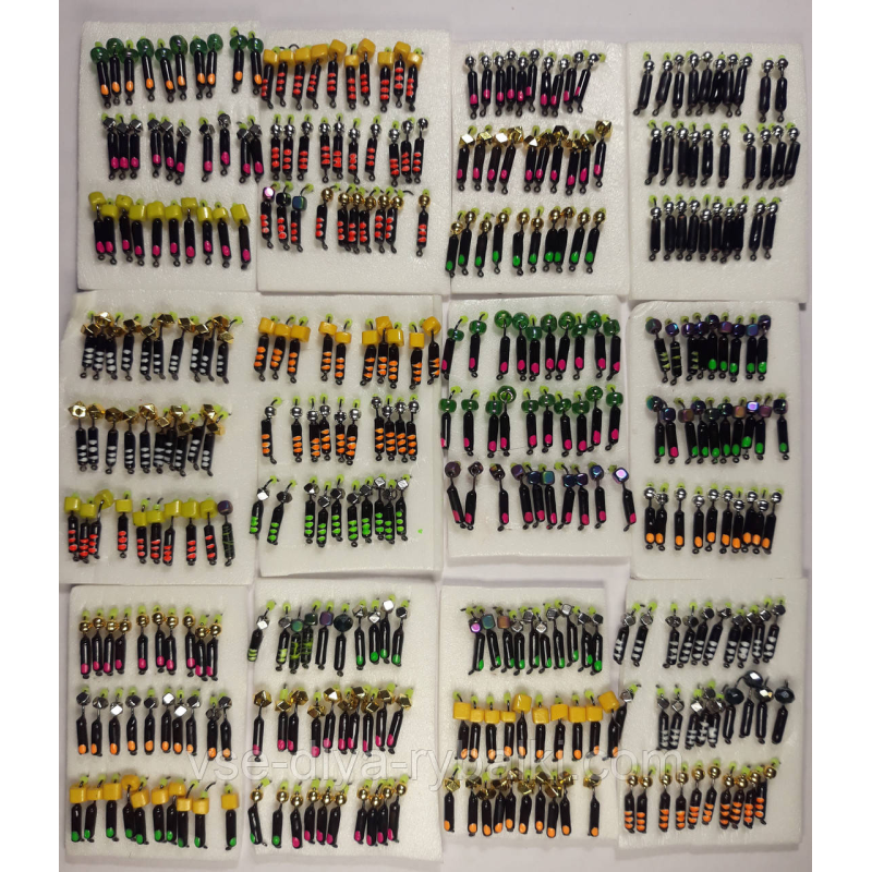 Мормилка вольфрамова чорна цвяхозубик/цвяшник MIX 0,5 г