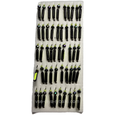 Мормишка вольфрамова чорно/салатова цвяхокулька грань хамеліон 0,5 грм