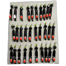 Мормилка вольфрамова чорна з жовтогарячою точкою цвяхок хамелеон 0,5 г