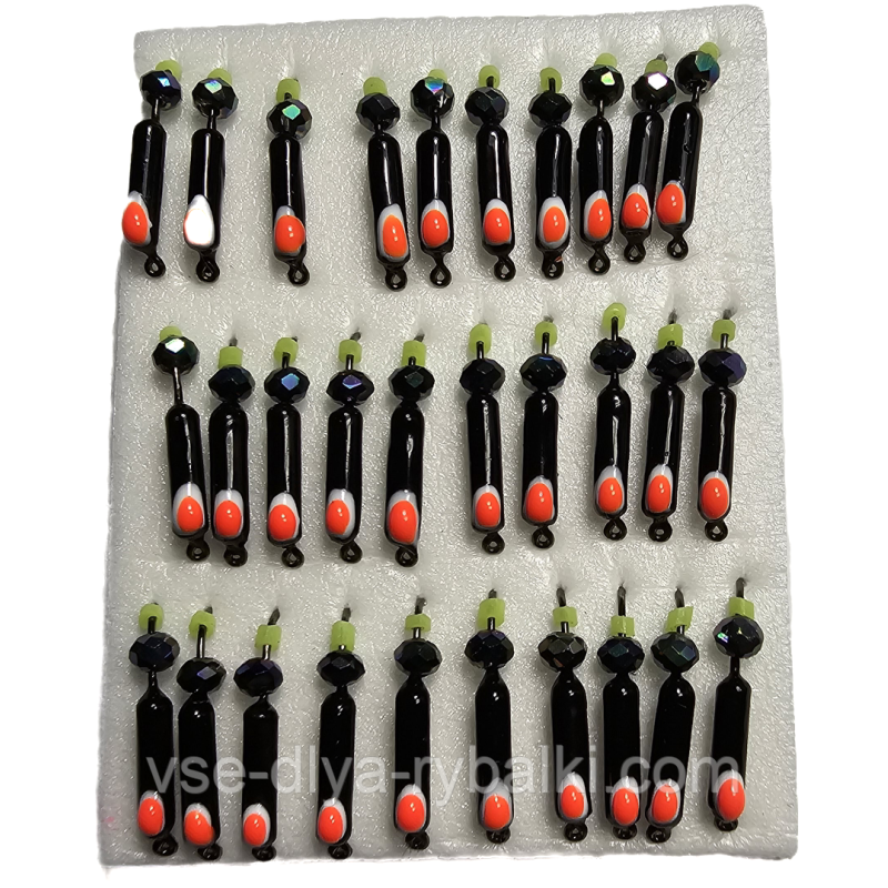 Мормилка вольфрамова чорна з жовтогарячою точкою цвяхок хамелеон 0,5 г