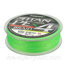 Шнур Kalipso Titan PE X4 FG 100m 0.12mm