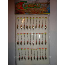 Блешня на ланцюжку з трійником