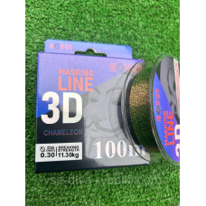 Волосінь Aborigen 3D Masking 0,30 11.3 кг 100 м