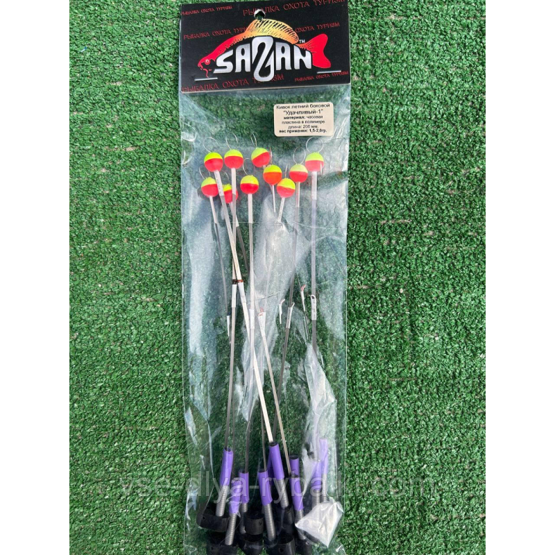 Кивок літній бічний “Щасливий 1“ годинна пластина в полімері 1,5-2г