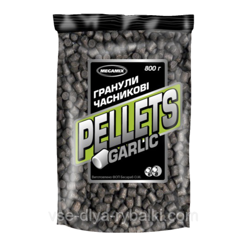 Пелетс Мегамікс Часник 8 мм 800 г