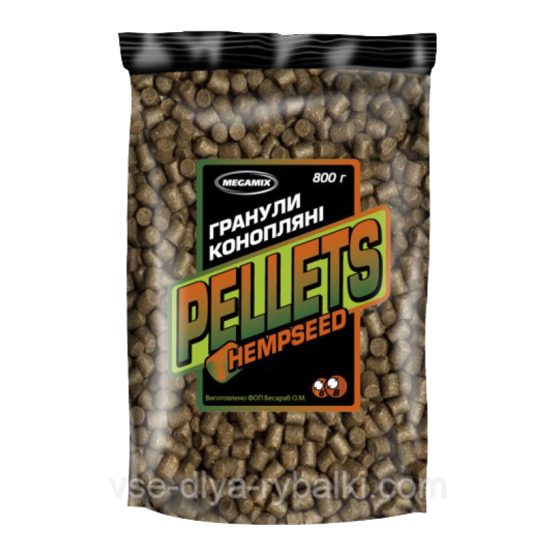 Пелетс Мегамікс Конопля 8 мм 800 г