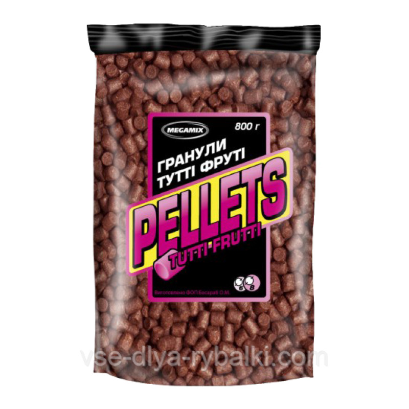 Пеллетс Мегамікс Тутті-фрутті 8 мм 800 г