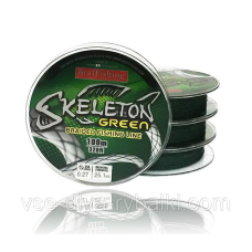 Шнур плетений Skeleton green Bratfishing 100 м 0,17 мм