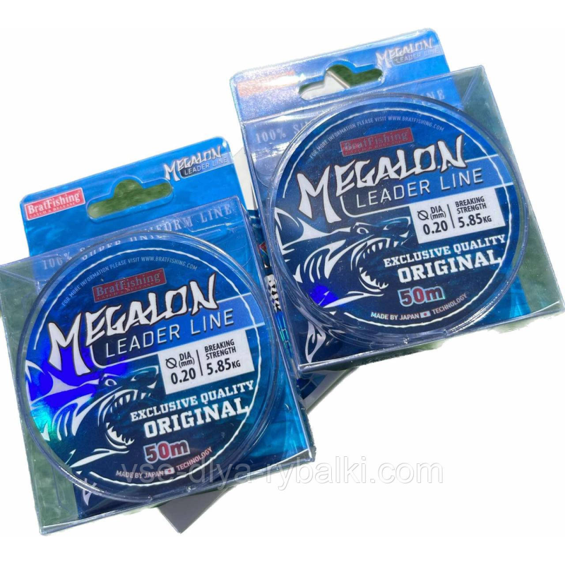 Волосінь BratFishing Megalon sinking 50 м 0.08mm