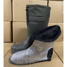 Чоботи з утепленою фольгованою вкладкою 46 розмір з ЕВА Е-05 до -45°