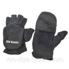 Рукавички FR з відкидними пальцями сірі L