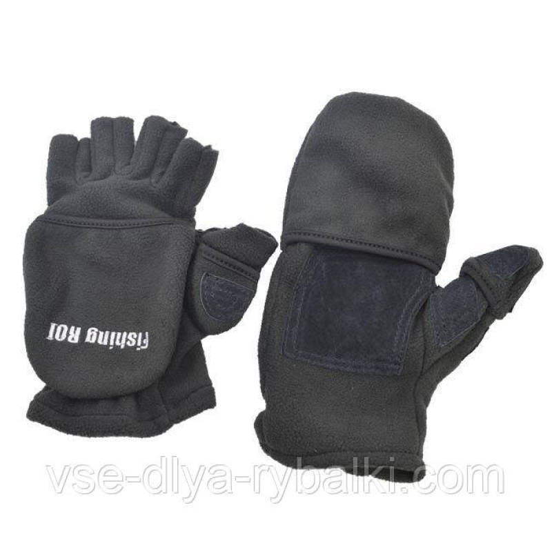 Рукавички FR з відкидними пальцями сірі L