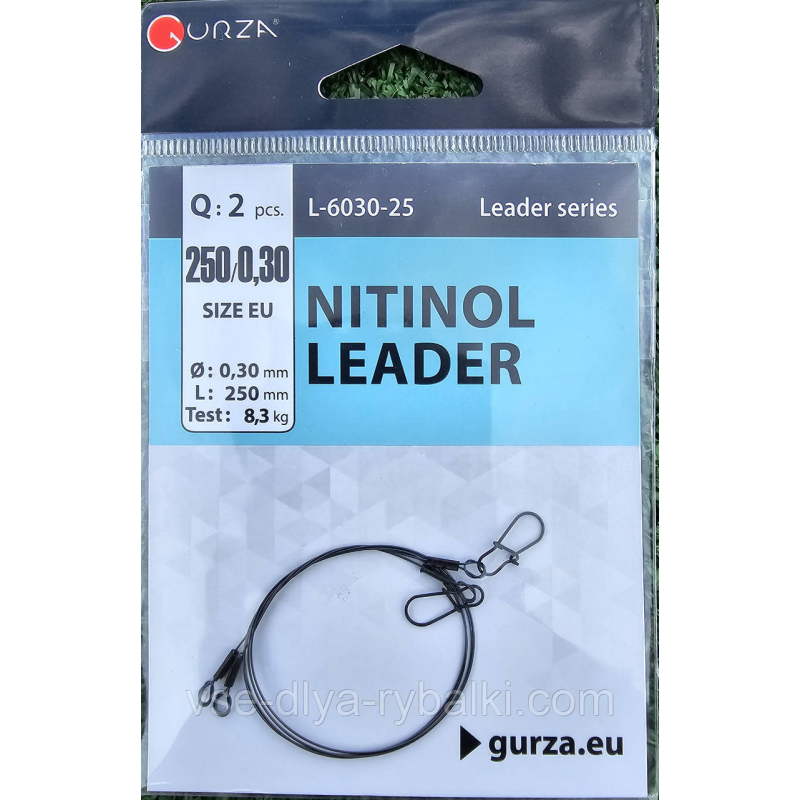 Поводок Gurza Nitinol Leader 25см 0,30мм 8.3кг