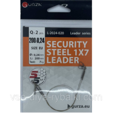 Повідець 1x7 Gurza SECURITY STEEL 20 см 0.24 мм 7 кг