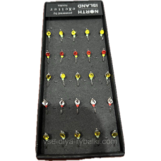 Мормышка вольфрамовая North Island (полукристалл ушко сваровски 115 030) 0,17г