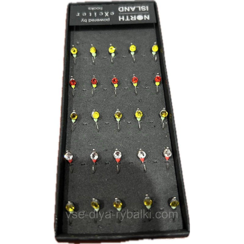 Мормышка вольфрамовая North Island (полукристалл ушко сваровски 115 030) 0,17г