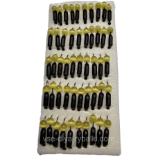 Мормилка вольфрамова чорна цвяхоподібна котяче око 0,4 г