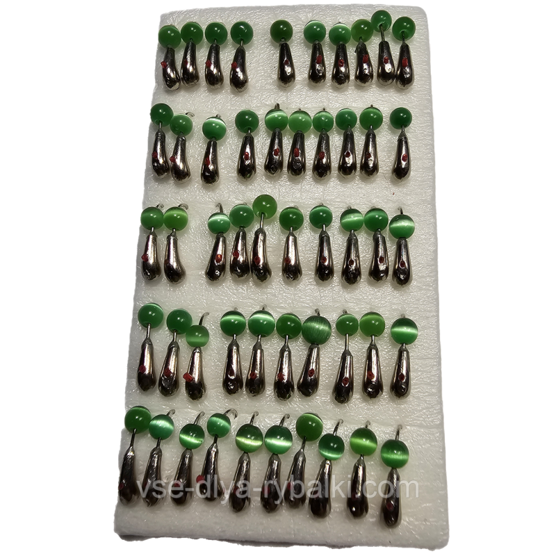 Мормилка вольфрамова уралка срібло котяче око 0,4 г