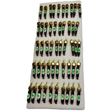 Мормилка вольфрамова чорна із зеленою точкою цвяхів золото 0,5 г