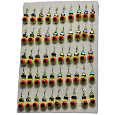 Мормилка вольфрамова кулька-око салатовий кубик хамелеон грань D 4