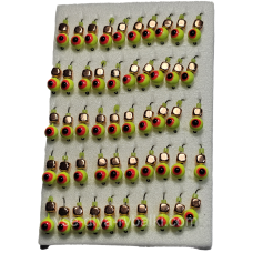 Мормилка вольфрамова кулька-оче салатовий кубик мідь D 4