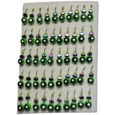 Мормилка вольфрамова кулька-очі зелений кубик хамелеон D 4