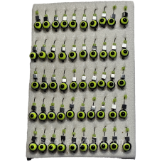 Мормилка вольфрамова кулька-оче чорний кубик срібло D 4