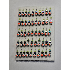 Мормилка вольфрамова кулька-оче чорний кубик хамелеон грань D 4