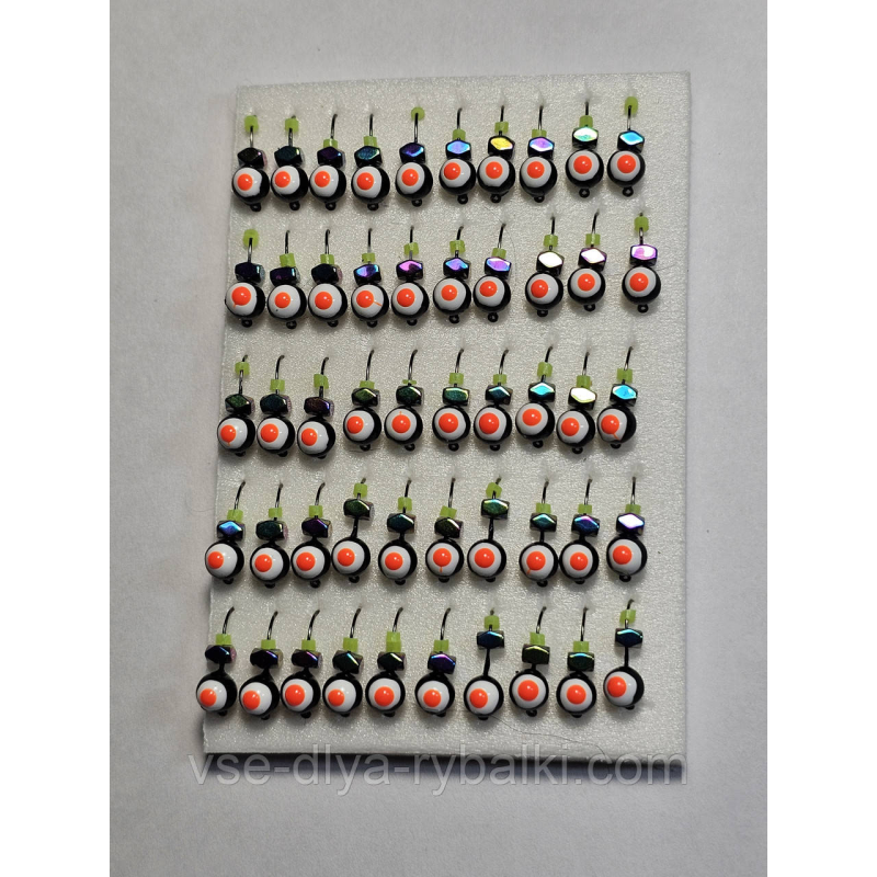 Мормилка вольфрамова кулька-оче чорний кубик хамелеон грань D 4