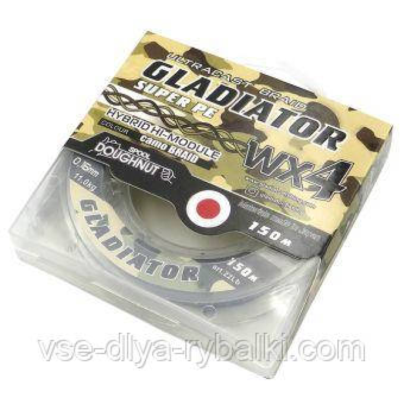 Шнур плетений Gladiator CAMO 150 м 0.18 mm