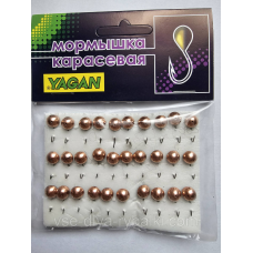 Мормишка карасева YAGAN око мідь № 5