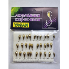 Мормишка карасева YAGAN уралка золото № 13