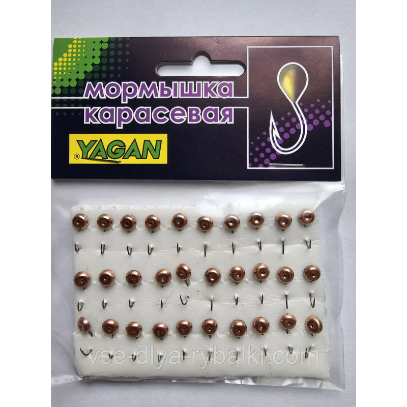 Мормишка карасева YAGAN око мідь № 32