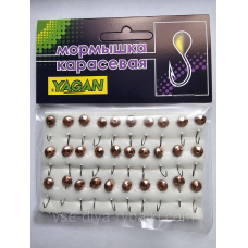 Мормишка карасева YAGAN око з гранями мідь № 23