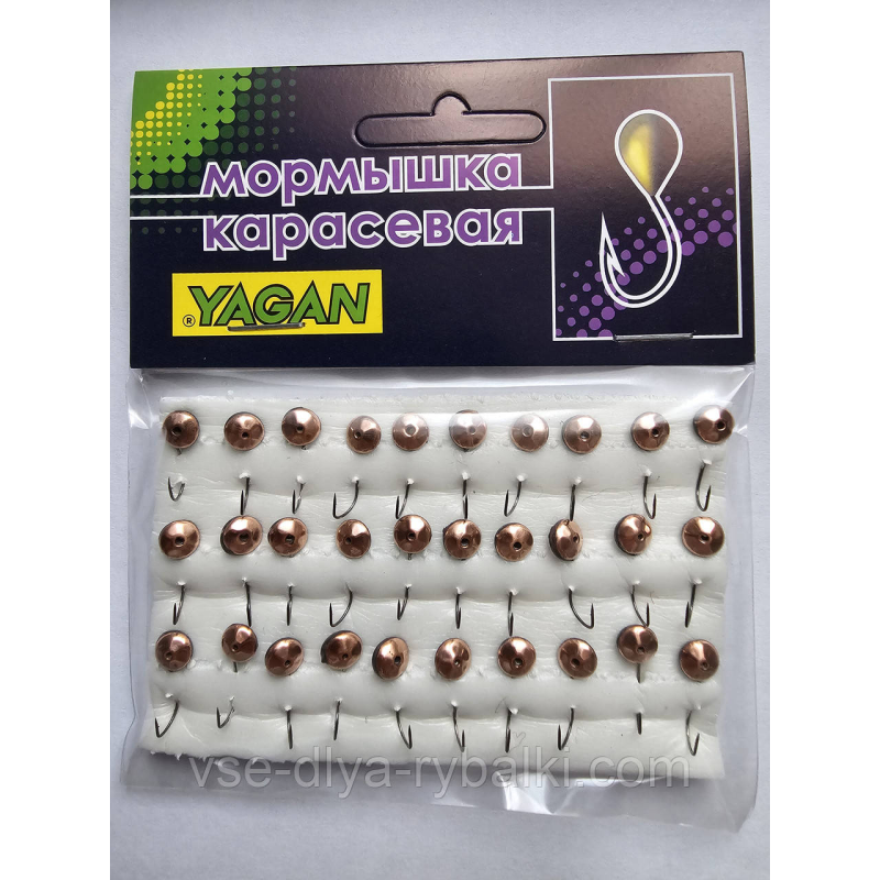 Мормишка карасева YAGAN око з гранями мідь № 23
