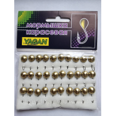 Мормишка карасева YAGAN око золото № 6