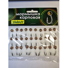 Мормишка коропова YAGAN око мідь № 5