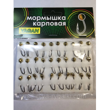 Мормишка коропова YAGAN око з гранями золото № 23