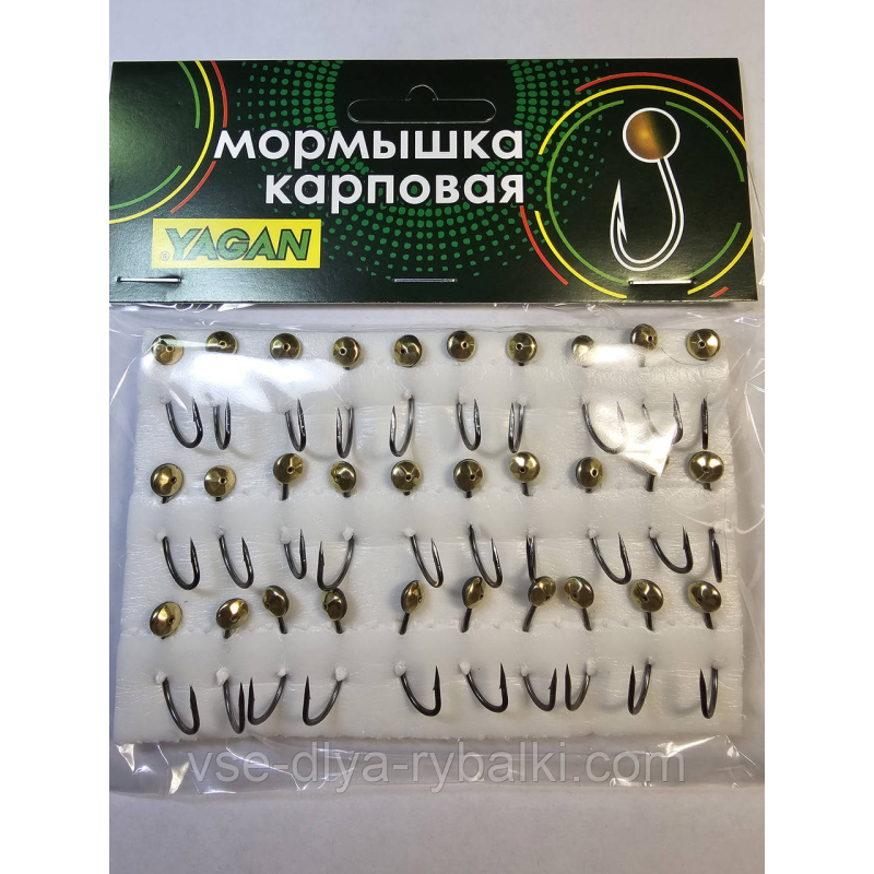 Мормишка коропова YAGAN око з гранями срібло № 23