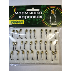 Мормишка коропова YAGAN уралка золото № 12