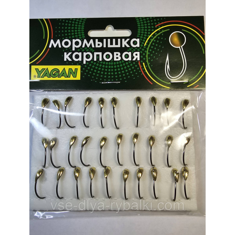 Мормишка коропова YAGAN уралка золото № 12