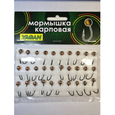 Мормишка коропова YAGAN око мідь № 4