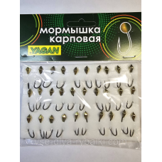Мормишка коропова YAGAN ромб золото № 8