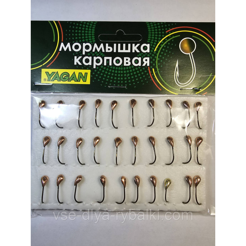 Мормишка коропова YAGAN уралка мідь № 17